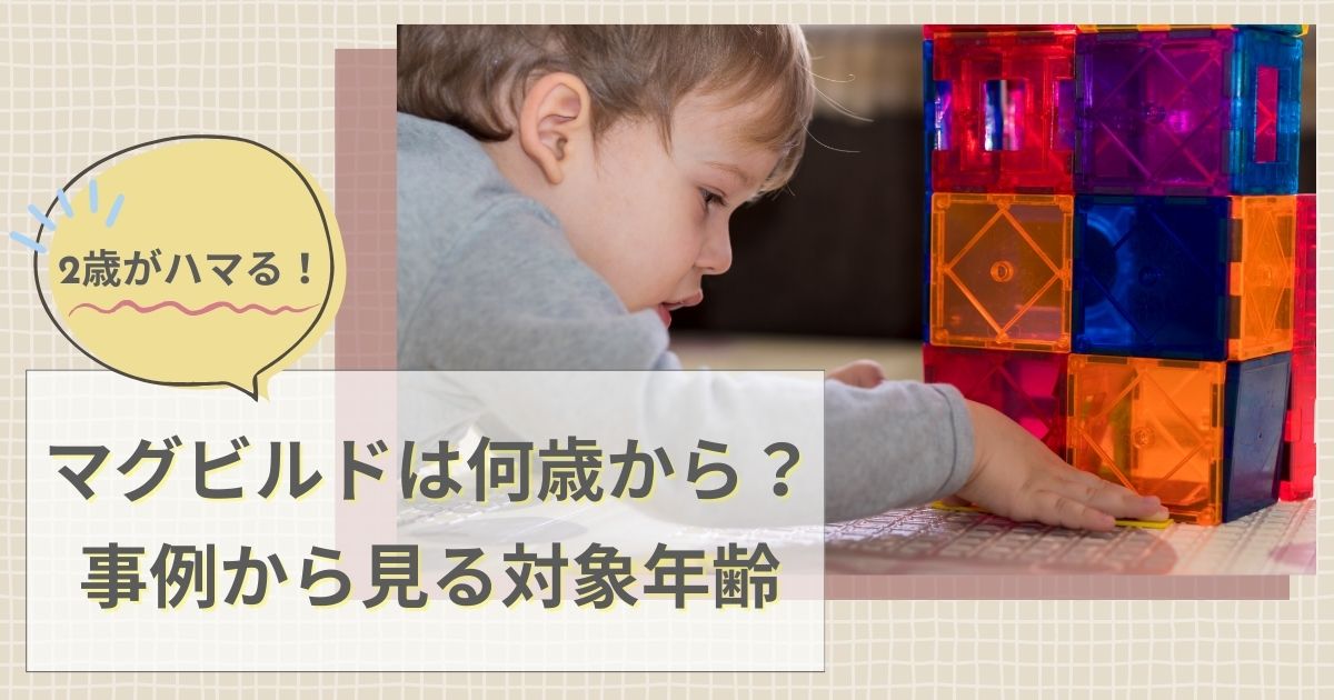 2歳がハマる！マグビルドは何歳から？事例から見る対象年齢